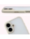 Etui Bizon Case Angelo do Apple iPhone 17 półprzezroczyste z beżową ramką