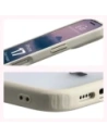 Etui Bizon Case Angelo do Apple iPhone 17 półprzezroczyste z beżową ramką