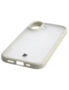 Etui Bizon Case Angelo do Apple iPhone 17 półprzezroczyste z beżową ramką