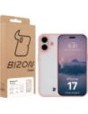 Etui Bizon Case Angelo do Apple iPhone 17 półprzezroczyste z jasnoróżową ramką