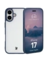 Etui Bizon Case Angelo do Apple iPhone 17 półprzezroczyste z granatową ramką