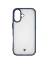 Etui Bizon Case Angelo do Apple iPhone 17 półprzezroczyste z granatową ramką