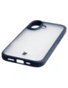 Etui Bizon Case Angelo do Apple iPhone 17 półprzezroczyste z granatową ramką