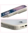 Etui Bizon Case Angelo do Apple iPhone 17 Pro półprzezroczyste z beżową ramką