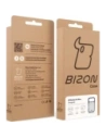 Etui Bizon Case Angelo do Apple iPhone 17 Pro półprzezroczyste z granatową ramką
