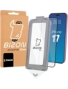 Szkło hartowane z ramką do łatwej aplikacji Bizon Glass Aplikator do Apple iPhone 17 [2 PACK]
