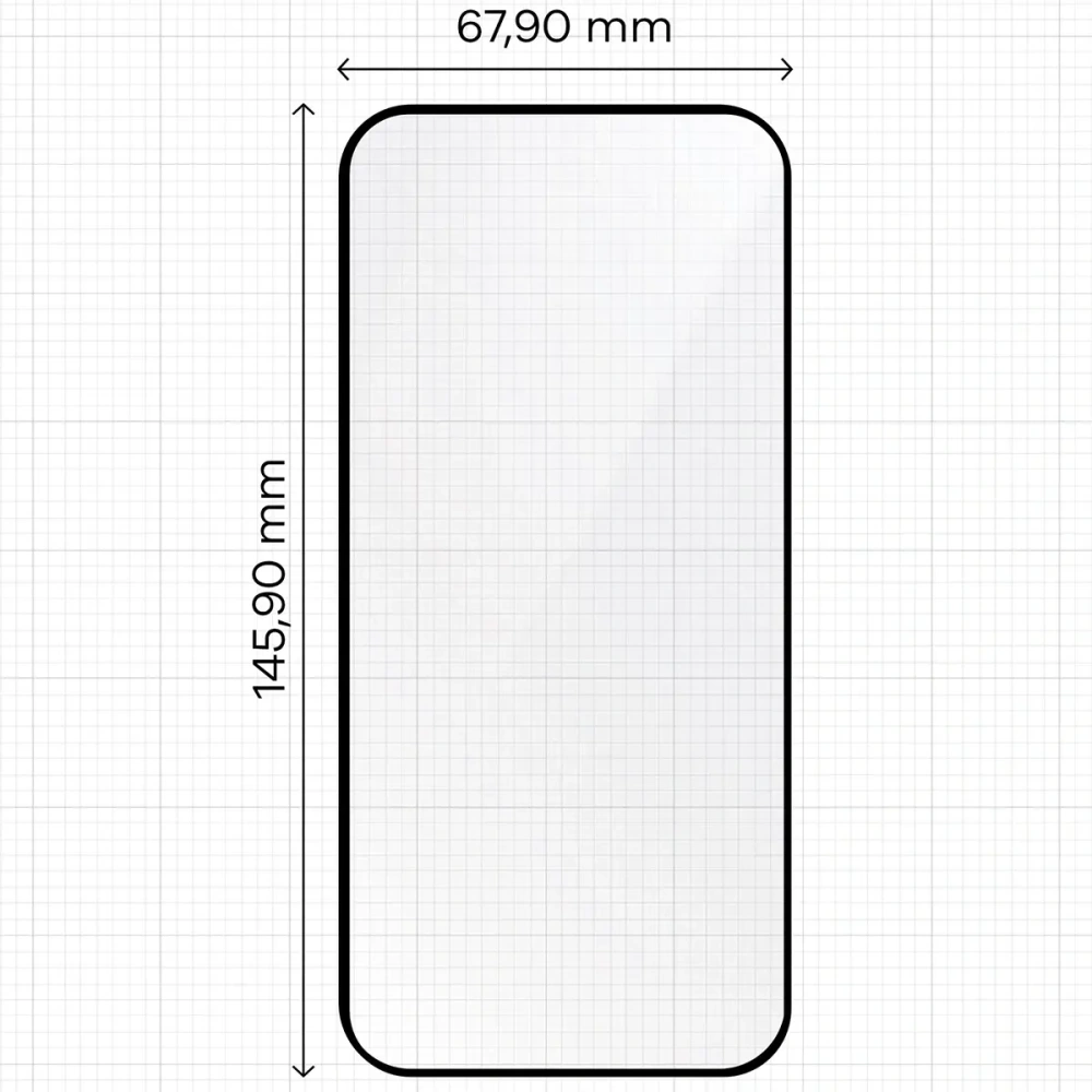 Szkło hartowane z ramką do łatwej aplikacji Bizon Glass Aplikator do Apple iPhone 17 [2 PACK]