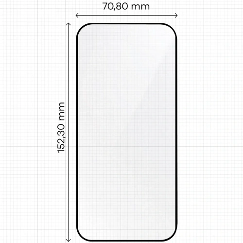 Szkło hartowane z ramką do łatwej aplikacji Bizon Glass Aplikator do Apple iPhone Air [2 PACK]