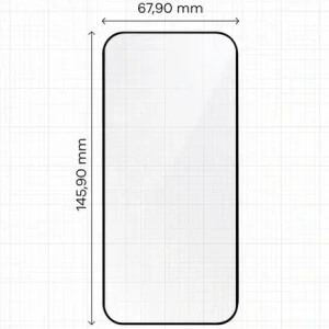 Szkło hartowane z ramką do łatwej aplikacji Bizon Glass Aplikator do Apple iPhone 17 Pro [2 PACK]