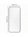 Szkło hartowane z ramką do łatwej aplikacji Bizon Glass Aplikator do Apple iPhone 17 Pro [2 PACK]