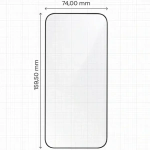 Szkło hartowane z ramką do łatwej aplikacji Bizon Glass Aplikator do Apple iPhone 17 Pro Max [2 PACK]