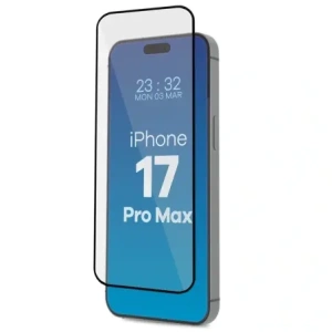 Szkło hartowane z ramką do łatwej aplikacji Bizon Glass Aplikator do Apple iPhone 17 Pro Max [2 PACK]