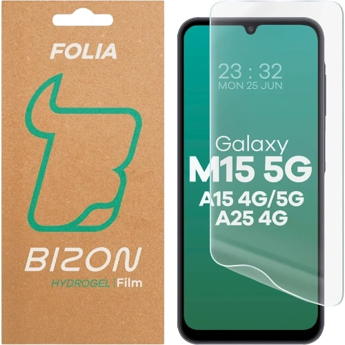 Folia hydrożelowa na ekran Bizon Glass Hydrogel Front do do Samsung Galaxy A15 4G / 5G / A25 5G / M15 5G