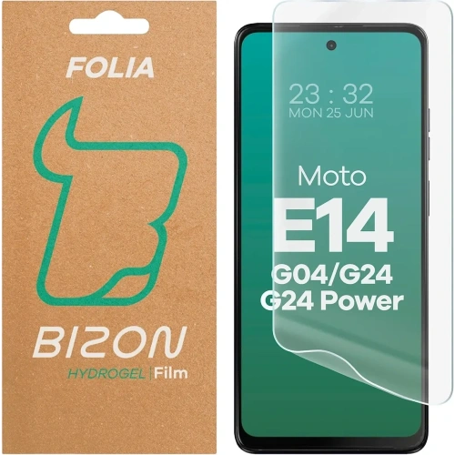 Folia hydrożelowa na ekran Bizon Glass Hydrogel Front do Motorola Moto G04 / G24 / G24 Power / E14