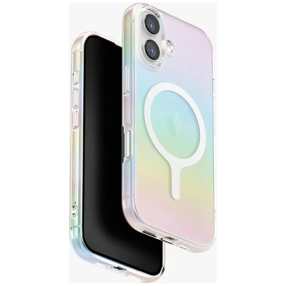Etui UNIQ Iridescia do Apple iPhone 17 MagClick Charging holo quartz