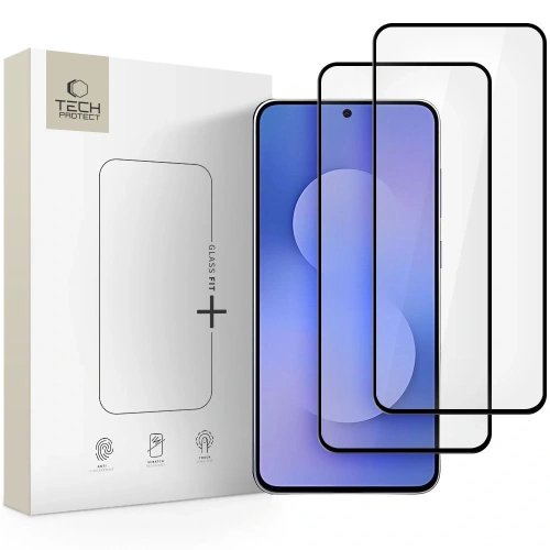 Szkło hartowane Tech-Protect Glass Fit+ do Samsung Galaxy S25 FE Black [2 PACK]