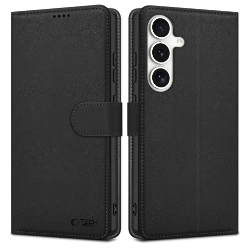 Etui z klapką Tech-Protect Wallet do Samsung Galaxy S25 FE Black