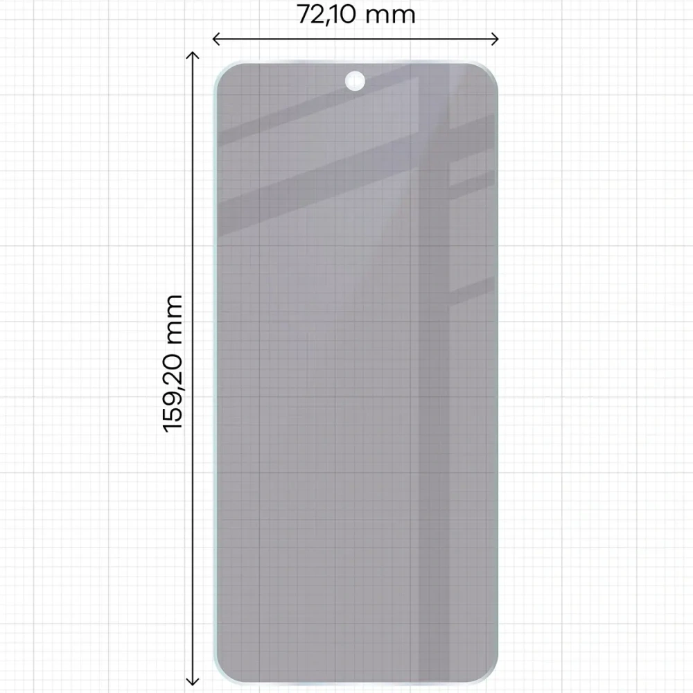 Prywatyzujące szkło hybrydowe Bizon Glass Mule Shadow do OnePlus Nord 5 matowe