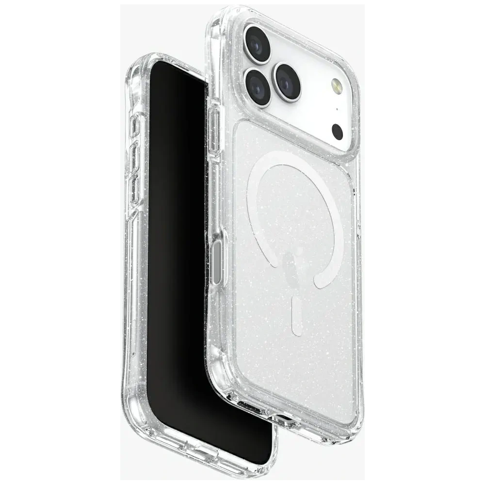 Etui UNIQ LifePro Xtreme do Apple iPhone 17 Pro Max MagClick Charging przezroczysty/brokat