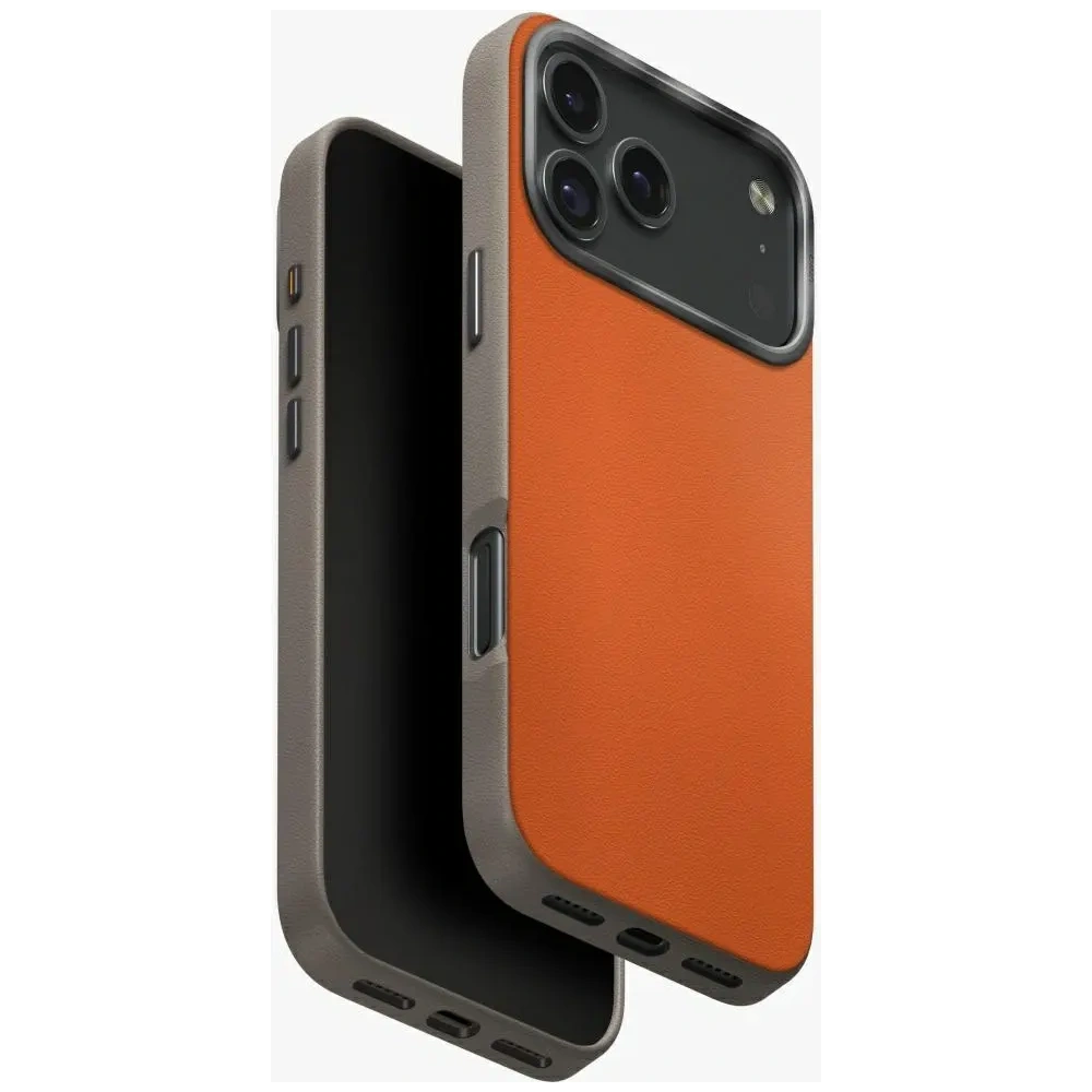 Etui UNIQ Lyden DS do Apple iPhone 17 Pro Max MagClick Charging pomarańczowo/szary