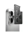 Szkło na obiektyw aparatu UNIQ Optix Aluminium Camera Lens Protector do Apple iPhone 17 z aplikatorem czarny