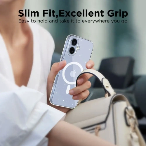 Etui Tech-Protect FlexAir MagSafe do Apple iPhone 17 Glitter