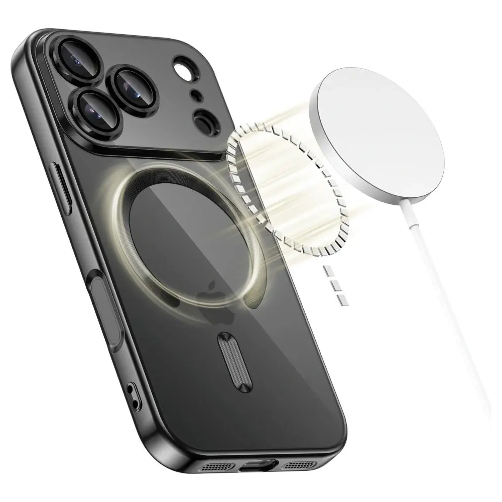 Etui Tech-Protect MagFlex MagSafe do Apple iPhone 17 Pro Shiny Black