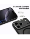 Etui Tech-Protect MagEdge MagSafe do Apple iPhone 17 Pro Max Matte Black/gunmetal