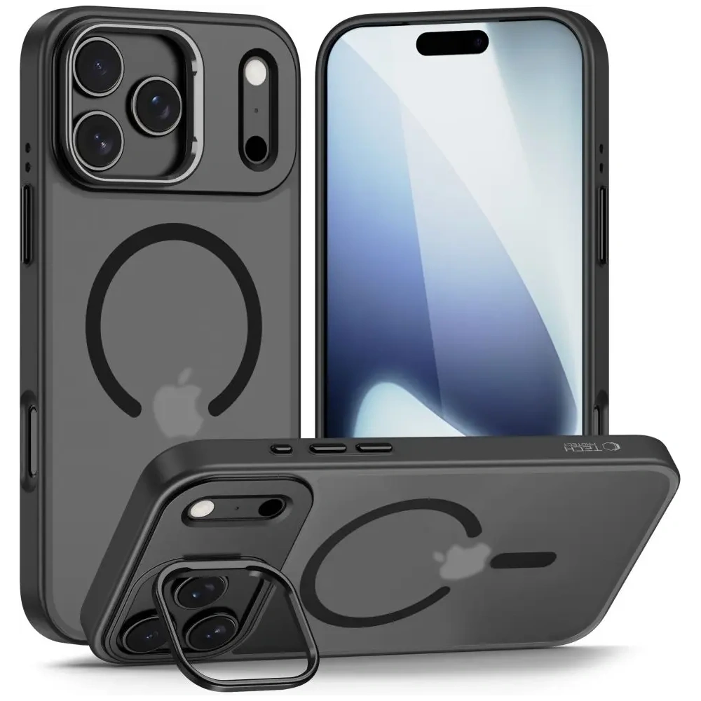 Etui Tech-Protect Magstand MagSafe do Apple iPhone 17 Pro Max Matte Black