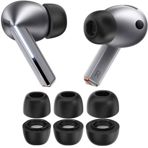 Zestaw nakładek Tech-Protect Ear Tips do Samsung Galaxy Buds 3 Pro Grey [3 PACK]