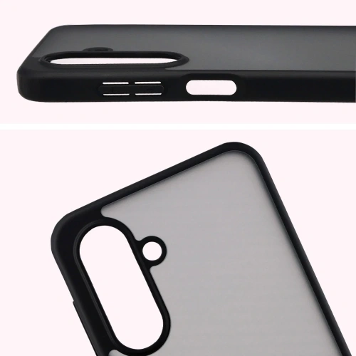 Etui Bizon Case Angelo do Samsung Galaxy A17 5G przydymione z czarną ramką