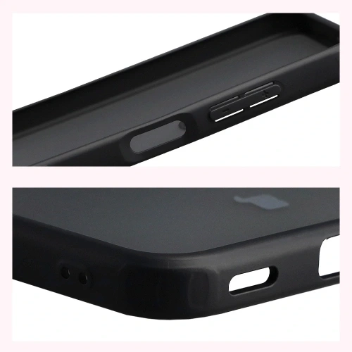 Etui Bizon Case Angelo do Samsung Galaxy A17 5G przydymione z czarną ramką