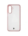 Etui Bizon Case Angelo do Samsung Galaxy A17 5G półprzezroczyste z jasnoróżową ramką