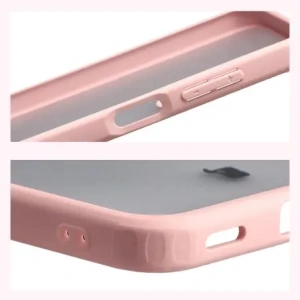 Bizon Case Angelo Samsung Galaxy A17 5G poloprůhledný s světle růžovým rámem