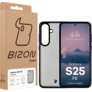 Bizon Case Angelo Samsung Galaxy S25 FE kouřový s černým rámem