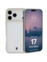 Etui Bizon Case Angelo do Apple iPhone 17 Pro Max półprzezroczyste z beżową ramką