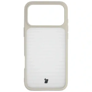 Bizon Case Angelo Apple iPhone 17 Pro Max poloprůhledný s béžovým rámem