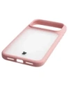 Etui Bizon Case Angelo do Apple iPhone 17 Pro Max półprzezroczyste z jasnoróżową ramką