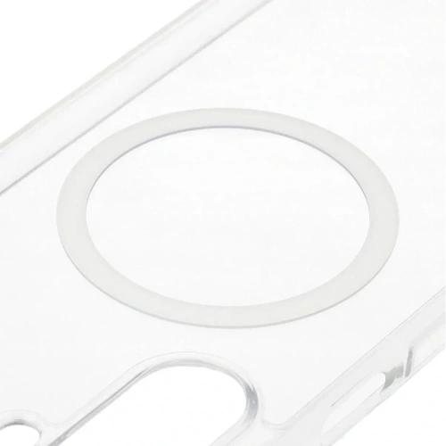 Etui z pierścieniem magnetycznym Bizon Case CrystalO Magnetic do Samsung Galaxy A17 5G przezroczyste