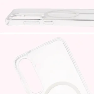 Bizon Case CrystalO Magnetic Samsung Galaxy S25 FE průhledný