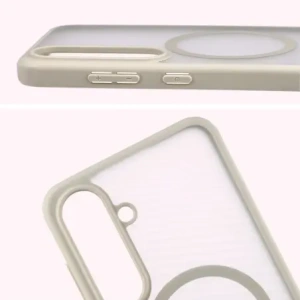 Bizon Case MatteO Magnetic Samsung Galaxy S25 FE kouřově béžový