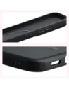 Etui z pierścieniem magnetycznym Bizon Case MatteO Magnetic do Samsung Galaxy S25 FE przydymione-czarne