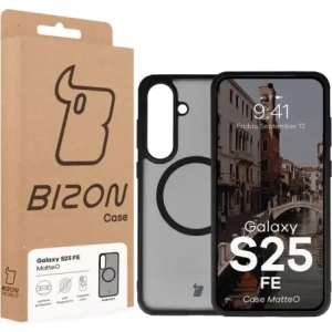 Bizon Case MatteO Magnetic Samsung Galaxy S25 FE kouřově černý