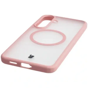 Bizon Case MatteO Magnetic Samsung Galaxy S25 FE kouřově světle růžový