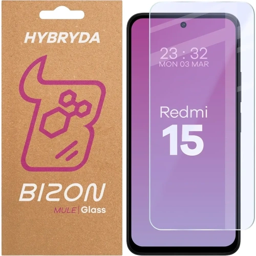 Elastyczne szkło hybrydowe Bizon Glass Mule do Xiaomi Redmi 15 5G