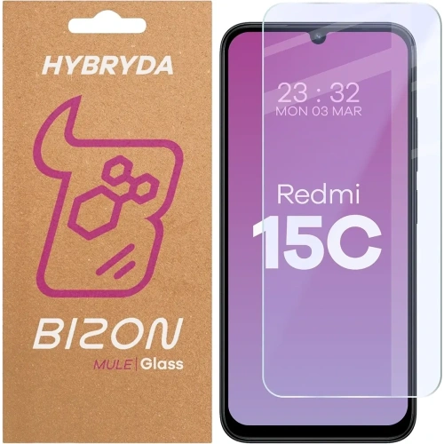Elastyczne szkło hybrydowe Bizon Glass Mule do Xiaomi Redmi 15C 4G / 5G / POCO C85 4G 173mm