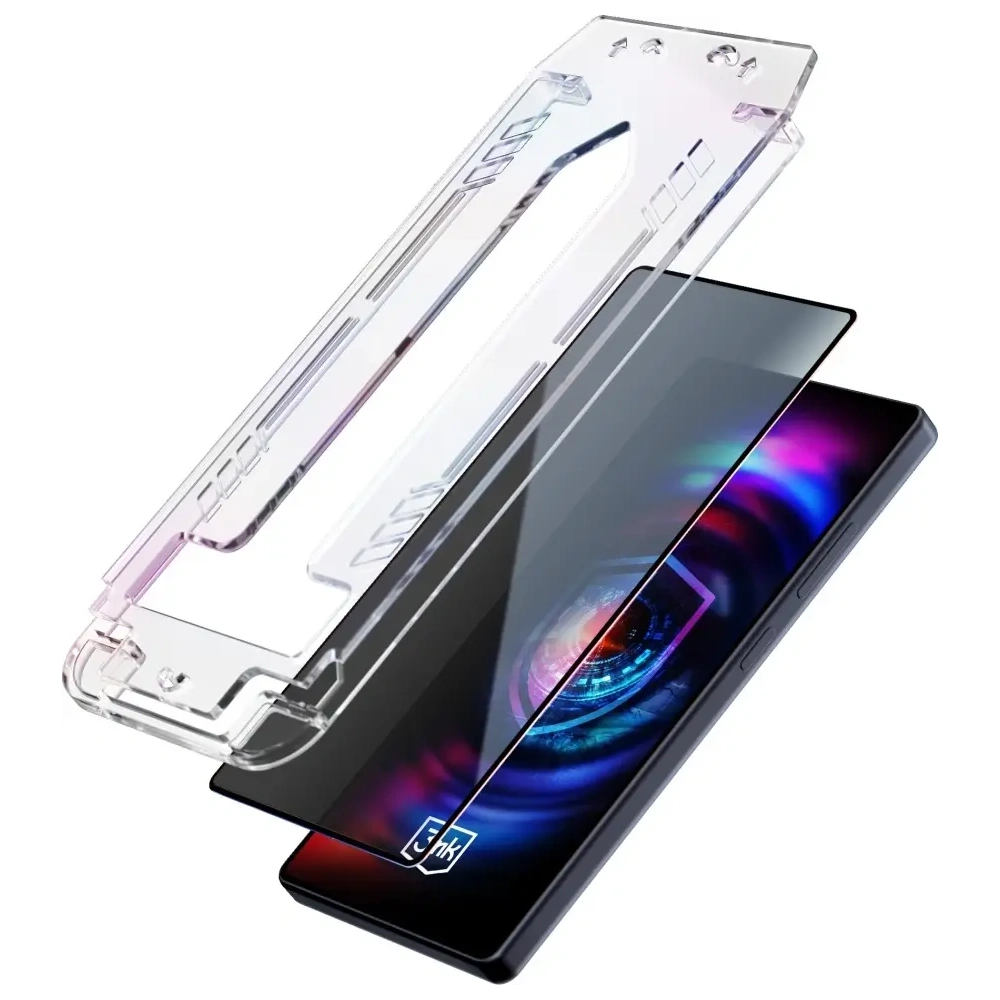 Szkło hartowane 3MK HardGlass Max Privacy z aplikatorem do Apple iPhone 15 Plus / 16 Plus
