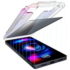 Szkło hartowane 3MK HardGlass Max Privacy z aplikatorem do Apple iPhone 15 Plus / 16 Plus