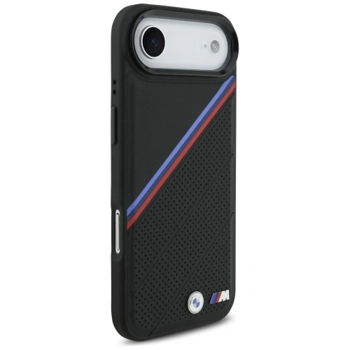 Etui BMW M Tricolor Metal Logo MagSafe do Apple iPhone Air czarny