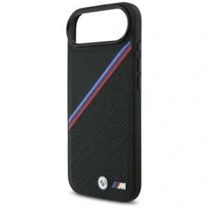 Etui BMW M Tricolor Metal Logo MagSafe do Apple iPhone 17 Air czarny